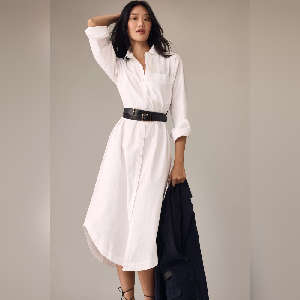 Maeve White Shirt with Black Accents